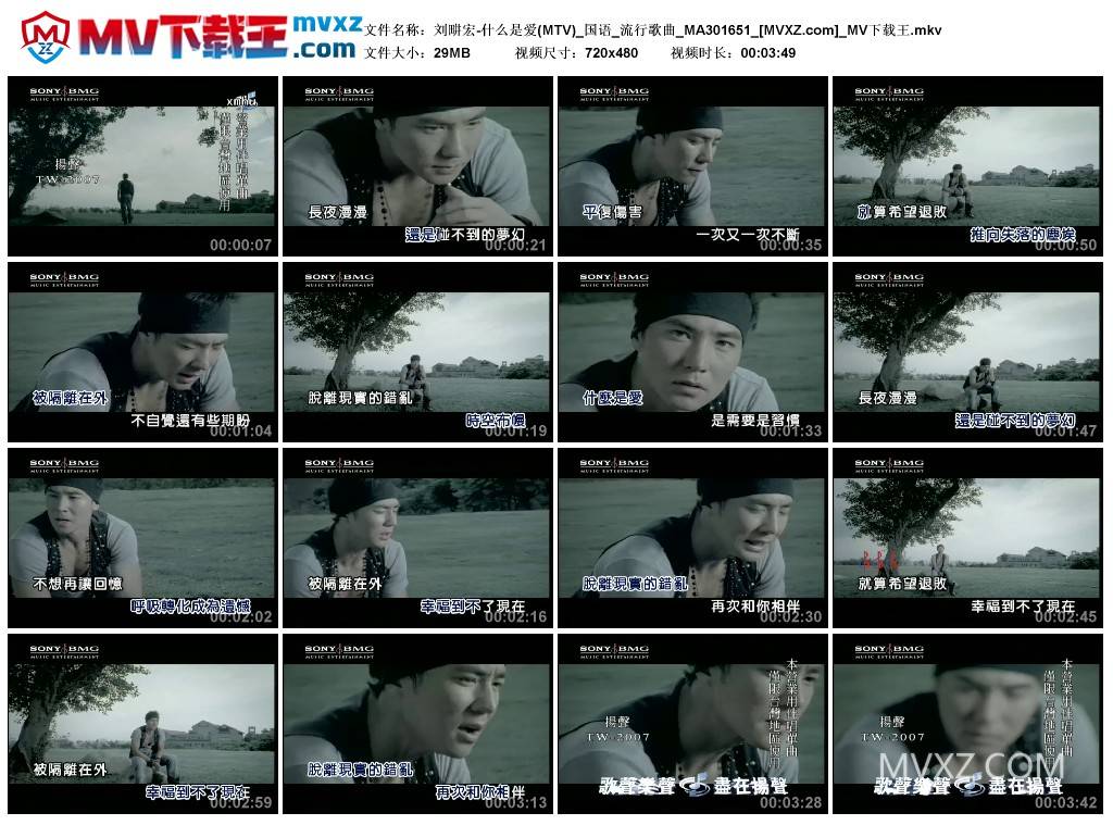 刘畊宏-什么是爱(MTV)_国语_流行歌曲_MA301651